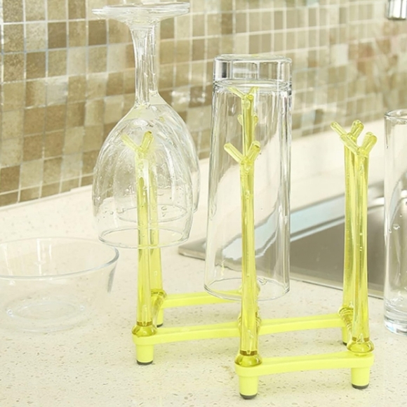 *FWP!~BLUE Strainer Stand, Retractable Cup/Bag Drying Rack - NEW! - Picture 2 of 7